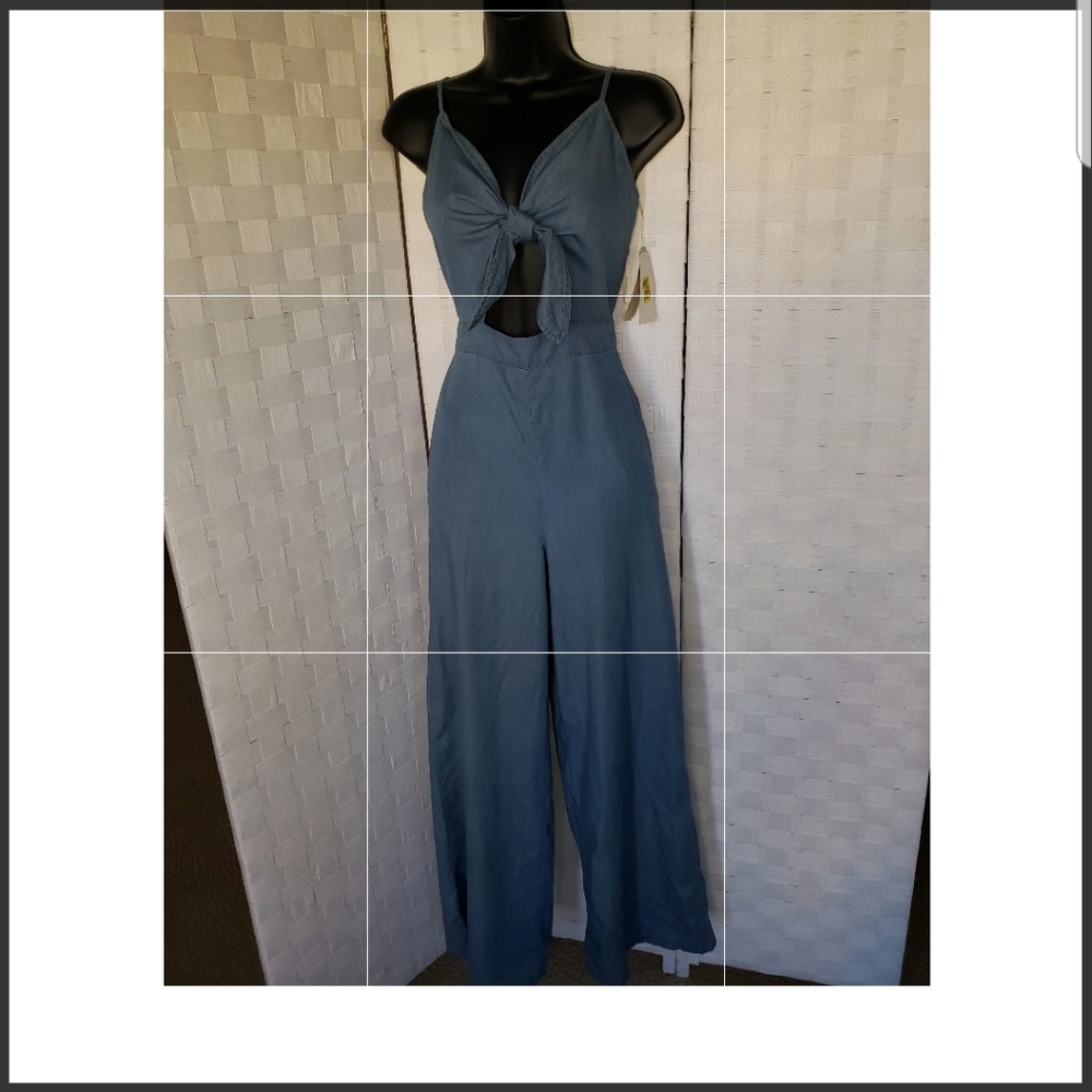 Light Blue Jean Romper